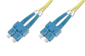 Digitus Fiber Optic Patch Cord SC (APC) to SC (APC), Singlemode 09/125 µ, Duplex, Length 10m