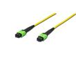 Digitus Fiber Optic Patchcord, MPO to MPO, Female OS2, Singlemode 09/125 µ, 2m, Method A Jacket: yellow, Housing: green