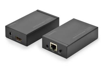 Digitus HDMI Video Extender přes Cat5 s IR ovládáním až 120 m (CAT5e / CAT6), 1080p, 3D podpora, černá