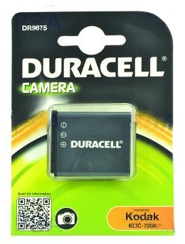 DURACELL Baterie - DR9675 pro Kodak NP-50, černá, 770 mAh, 3.7V