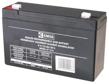 Emos baterie SLA 6V / 12 Ah, Faston 4.8 (187)