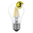 Emos LED žárovka Classic A60, 8W/75W E27, WW teplá bílá, 1055 lm, Filament, D