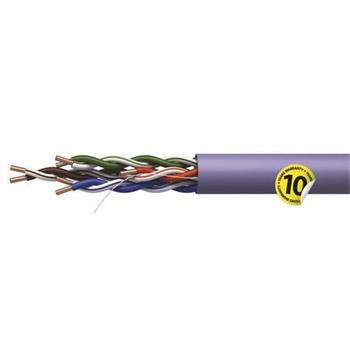 Emos UTP kabel CAT 5e LSZH, drát, měď (Cu), AWG24, šedý, 305m, box