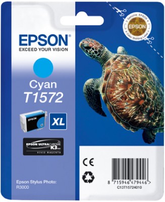 EPSON cartridge T1572 cyan (želva)