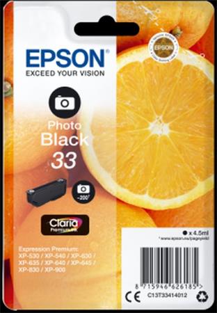 EPSON cartridge T3341 photo black (pomeranč)