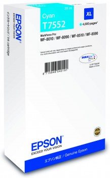 EPSON cartridge T7552 cyan XL (WF-8xxx)
