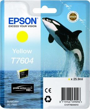 EPSON cartridge T7604 Yellow (kosatka)