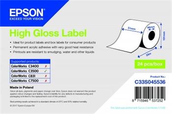 EPSON High Gloss Label - Continuous Roll: 51mm x 33m