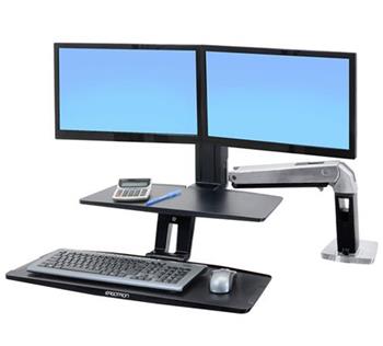 ERGOTRON WorkFit-A with Suspended Keyboard, Dual,