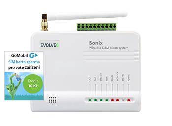 EVOLVEO Sonix - bezdrátový GSM alarm (4ks dálk. ov