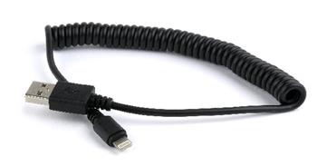 GEMBIRD CABLEXPERT Kabel USB A Male/Lightning Male, 1,5m, černý, kroucený
