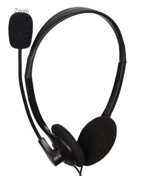 GEMBIRD sluchátka s mik. MHS-123, černá