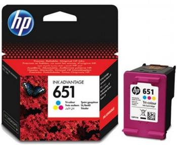 HP Ink Cartridge 651/Color/300 stran