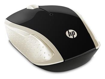HP myš 200 bezdrátová zlatá