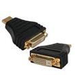Kabel GEMBIRD red. HDMI na DVI, M/F, zlacené kontakty, černá