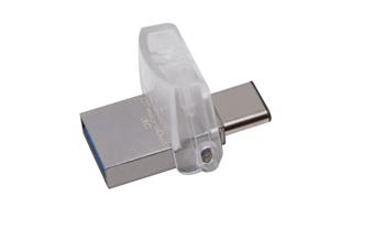 KINGSTON 128GB DT microDuo 3C, USB 3.0/3.1 + Type-C flash drive