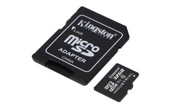KINGSTON 64GB microSDXC Industrial C10 A1 pSLC Card + SD Adapter