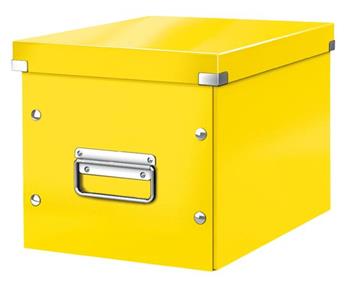 LEITZ Čtvercová krabice Click&Store, velikost M (A5), žlutá