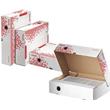 LEITZ Esselte Speedbox rychle-složitelná, horizontální archivační krabice 80 mm, bílá-červená