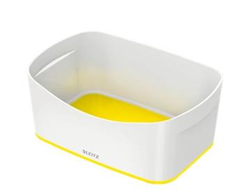 LEITZ Stolní box MyBox, bílá/žlutá