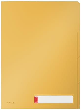 LEITZ Třídící desky Cosy A4, neprůhledný PP, 3 ks, teplá žlutá