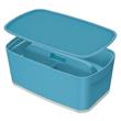 LEITZ Úložný box s víkem MyBox Cosy + Organizér s držadlem, velikost S, klidná modrá