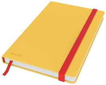 LEITZ Zápisník Cosy hebké tvrdé desky, vel. M, linkovaný, teplá žlutá