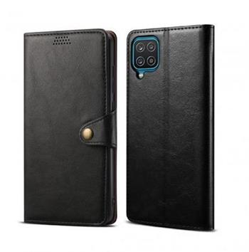 Lenuo Leather pro Samsung Galaxy A12, černé