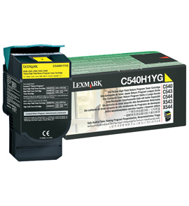 Lexmark C540, C543, C544, X543, X544 2K Yellow HY RP Toner Cart