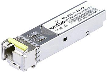 MaxLink 1.25G SFP optický HP modul, WDM(BiDi), SM, Tx 1550/Rx1310nm, 20km, 1x LC konektor, DDM, HP kompatibilní