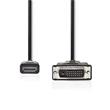 Nedis CCGP34800BK20 - HDMI™ – DVI Kabel | Konektor HDMI™ - DVI-D 24+1-Pin Zástrčka | 2 m | Černá barva