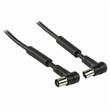 Nedis CSGP40120BK15 - Koaxiální Kabel 120 dB | IEC (Koaxiální) Úhlová Zástrčka - IEC (Koaxiální) Úhlová Zásuvka | 1,5 m | Černá ba