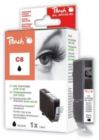 PEACH kompatibilní cartridge Canon CLI-8BK, Black, 14 ml