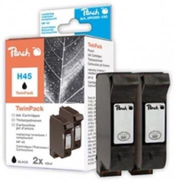 PEACH kompatibilní cartridge HP 51645A No.45 TwinPack, Black, Black, 2 x 44 ml