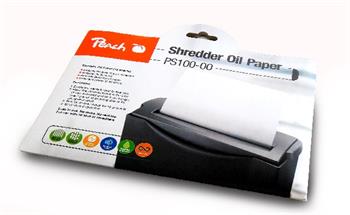 PEACH olejový papír pro údržbu skartovaček Shredder Service Kit PS100-00, 12 listů