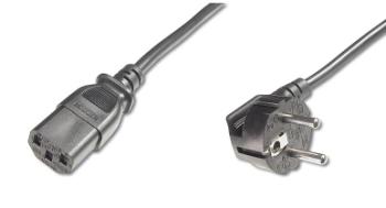 PremiumCord napájecí kabel 240V, délka 5m CEE7 pravoúhlý/IEC C13