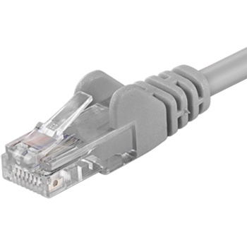 Premiumcord Patch kabel CAT6a S-FTP, RJ45-RJ45, AWG 26/7 1m šedá