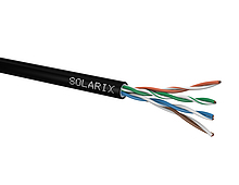 Solarix Venkovní instalační kabel CAT5E UTP PE Fca gelový 305m/box