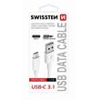 SWISSTEN DATA CABLE USB / USB-C 3.1 1,5M WHITE (9mm)