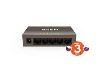 Tenda TEF1005D - 5-port Fast Ethernet Switch, 10/100Mbps, Fanless, Kov