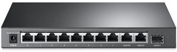 TP-Link TL-SL1311MP Switch 8xLAN 2xGLAN uplink 1xSFP PoE+ 124W