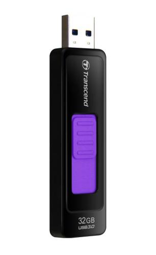 Transcend 32GB JetFlash 760, USB 3.0 flash disk, LED indikace, černo/fialový