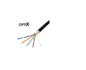 UTP kabel OPTIX (drát) Cat5e Outdoor černý -40 - 70°C, bal.305m Double Jacket