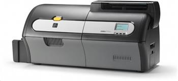 Zebra Printer ZXP Series 7; Single Sided, UK/EU Cords, USB, 10/100 Ethernet, Contact Station, Media Starter Kit